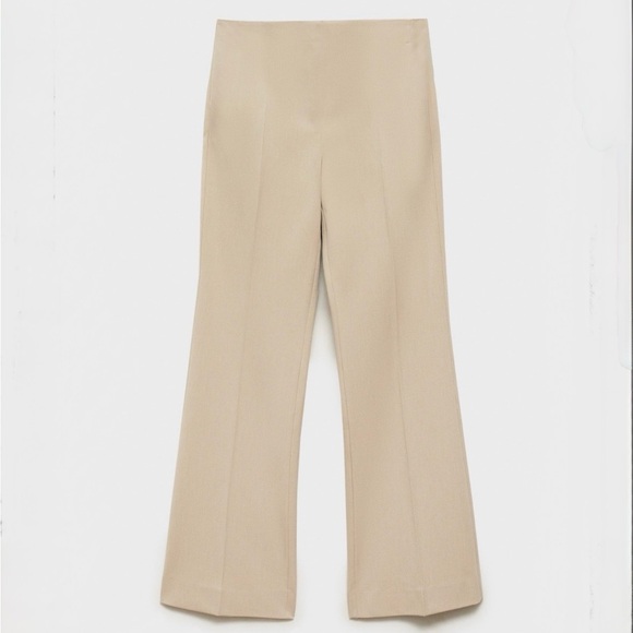 Mango Pants - Mango Flare Pants with Slit on Legs
